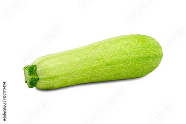 Fototapeta Zucchini isolated on a white background. Close-up.