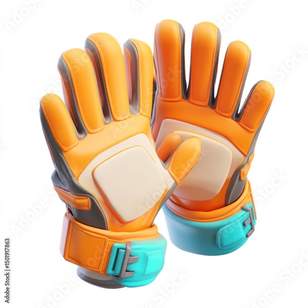Obraz protective gloves isolated on white