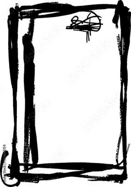 Fototapeta Abstract vector figure. Handmade Vector.