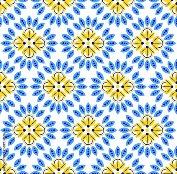 Fototapeta Floral seamless pattern