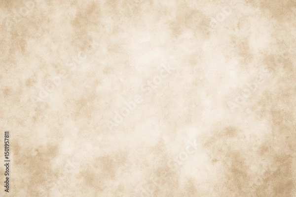 Fototapeta Rustic background with beige and light brown tones, resembling aged parchment or plaster with mottled, organic patterns