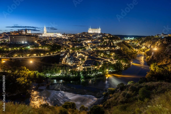 Obraz Toledo in der blauen Stunde