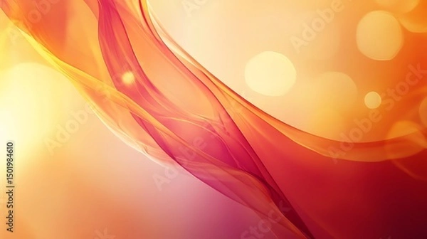 Fototapeta Abstract design with flowing, translucent shapes.