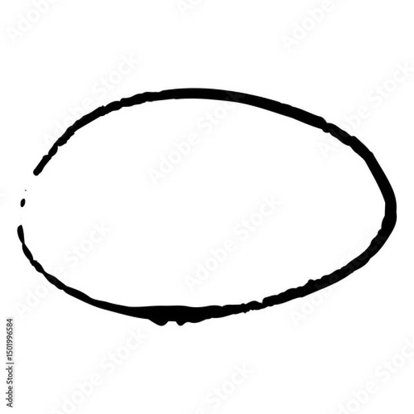 Fototapeta Thin shaped circular doodle