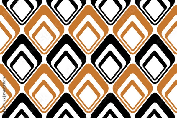 Fototapeta Seamless abstract geometric pattern. Vector Illustration.