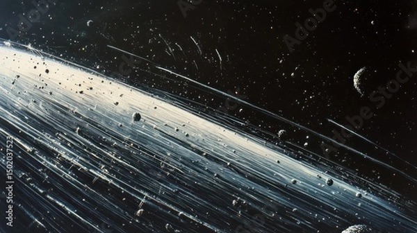 Fototapeta Cosmic ring system in space