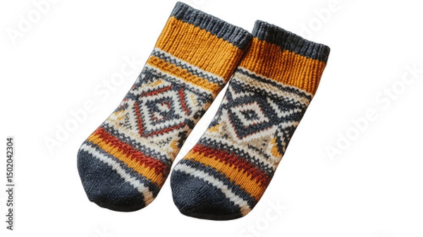 Obraz pair of socks Isolated On Transparent Background