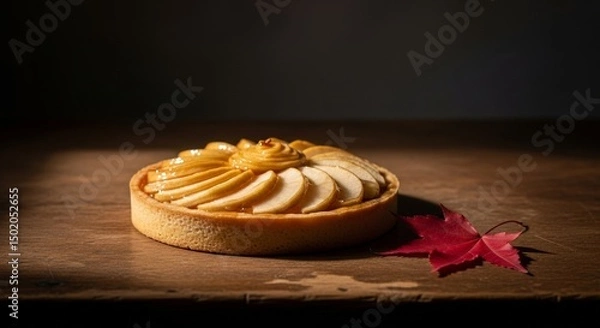 Fototapeta Rustic Apple Tart Autumn Still Life