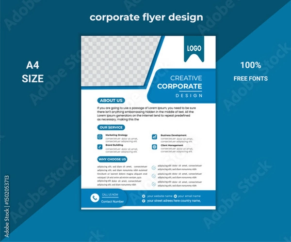 Obraz Clean Corporate Brochure Layout