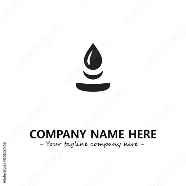Fototapeta Water drop logo company design vector illustration
