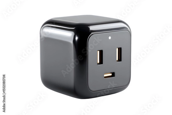 Fototapeta Compact Electrical Outlet Adapter with USB Port for Modern Devices
