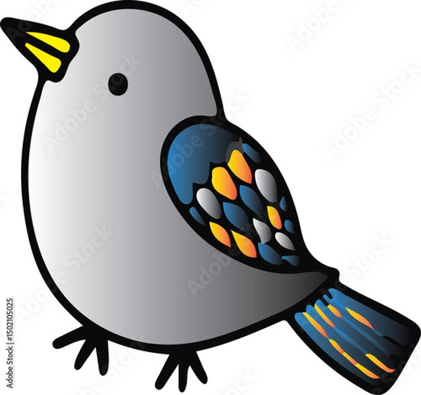 Fototapeta Nice Colorful Birds Vector