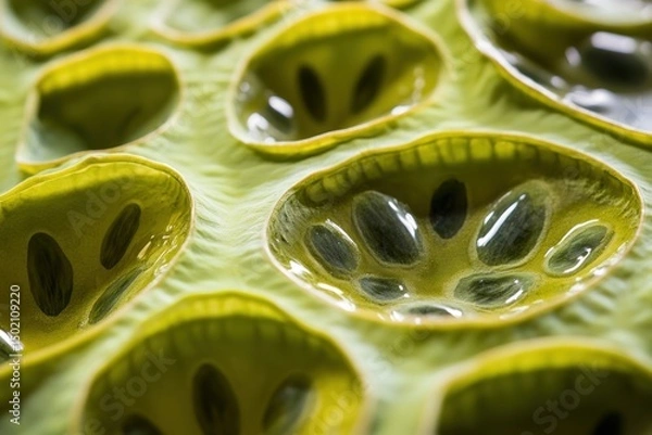 Fototapeta Lotus leaf intricate pattern