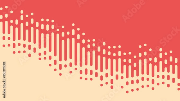 Obraz Background abstract dip rounded stripes in white and magenta color.