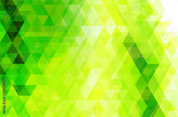 Obraz Abstract green mosaic background triangle geometric background design elements vector illustration