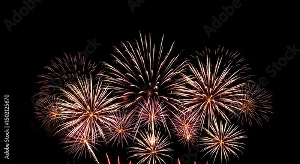 Obraz blink fireworks art in the night sky