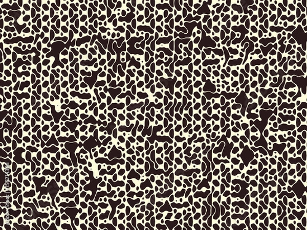 Fototapeta Abstract grunge vector background, Monochrome raster  composition of irregular graphic elements.