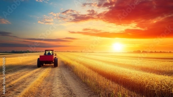 Obraz Smart agriculture powered IoT sensors for soil moisture climate tracking and crop optimization