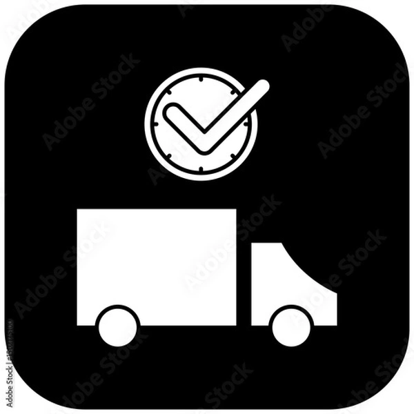 Obraz ambulance icon design on time