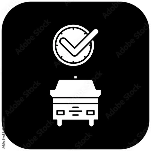 Obraz ambulance icon design on time