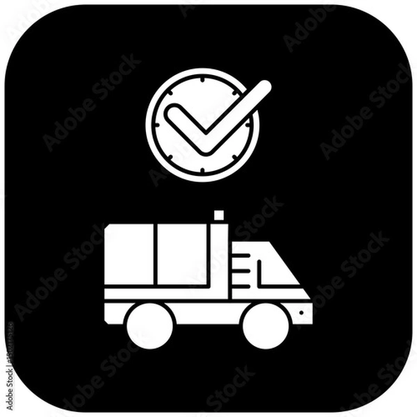 Obraz ambulance icon design on time