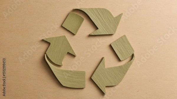 Fototapeta Detailed close-up of a recalculation device representing advanced technology in circular economy planning and waste management