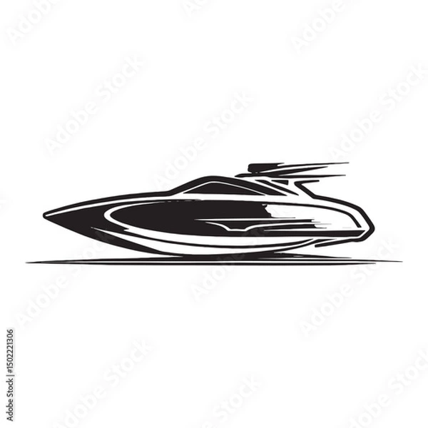 Fototapeta speed boat icon vector design image