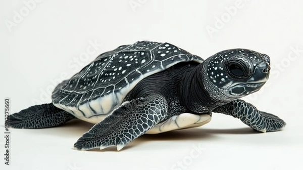 Obraz turtle on a white background Leatherback Sea Turtle