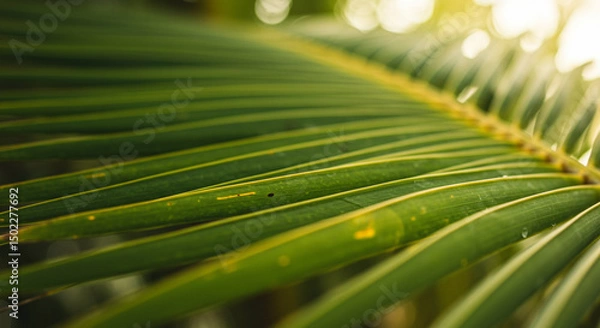 Obraz Yellow Cycad Palm Close-Up: Macro Detail