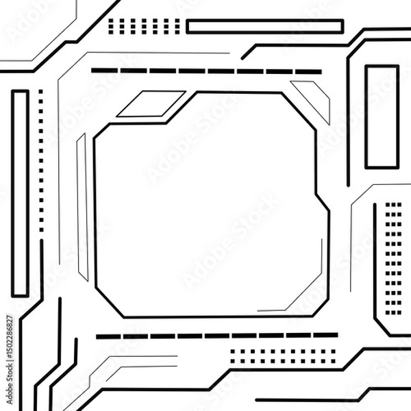 Fototapeta Digital tegnology background vector on white, digital tecnology background Image,inovation tecnology background on white background, inovation tecnology design illustration for wallpaper and backdrop