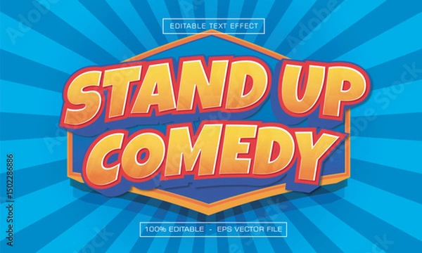 Obraz Stand Up Comedy text effect 