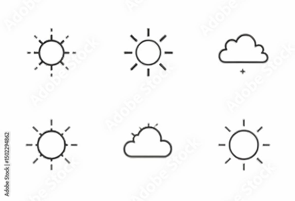 Fototapeta weather icon vector illustration