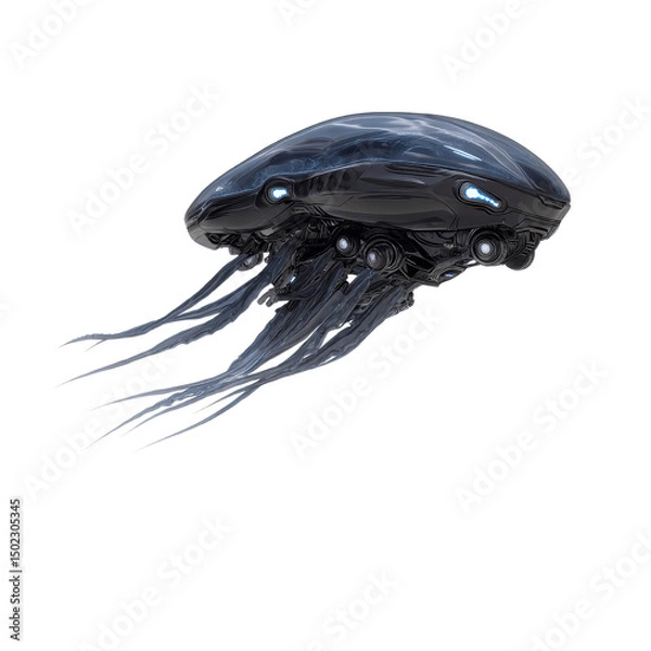 Obraz Futuristic Drone Ship Sci-Fi Aircraft Design Concept