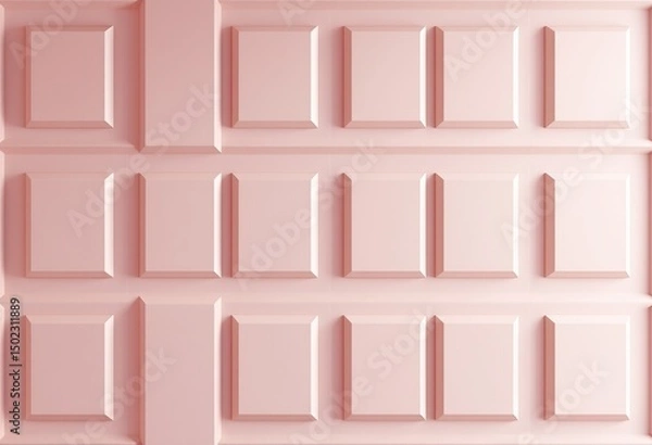 Fototapeta Pink square pattern resembling a chocolate bar.