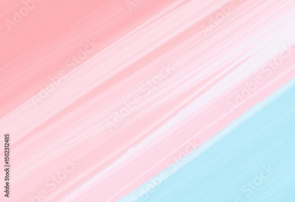 Fototapeta Delicate brushstrokes create a soft color blend.