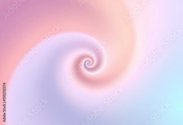 Fototapeta Pastel spiral design with soft color transitions.