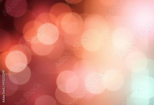 Fototapeta Soft, out-of-focus lights create a warm, colorful background.