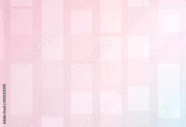 Fototapeta Delicate, pastel-toned square pattern.