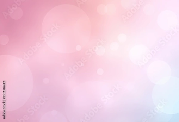 Fototapeta Delicate pastel circles and soft light.