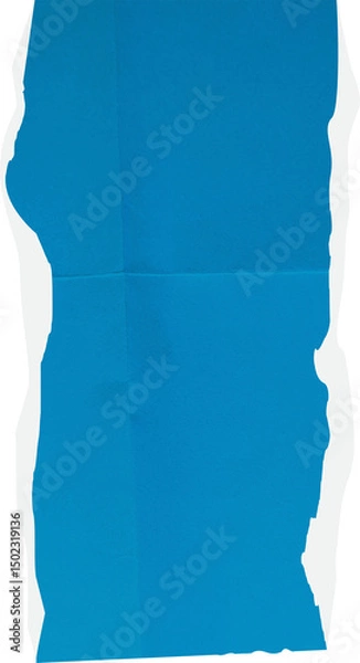 Obraz Torn paper sheet crumpled realistic. Ripped fragments for collage, banner, message label, text box, sticker, poster