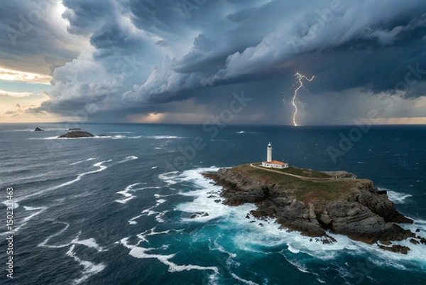 Obraz a storm approaching the open sea