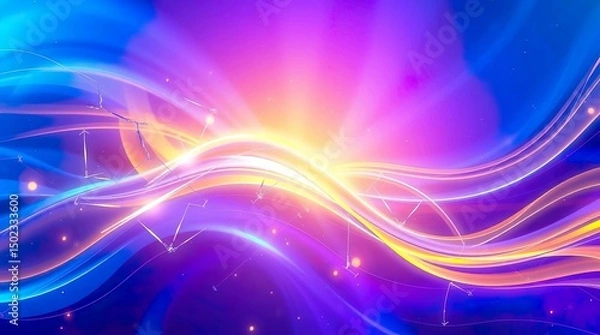 Obraz Gradient Radiant Fusion