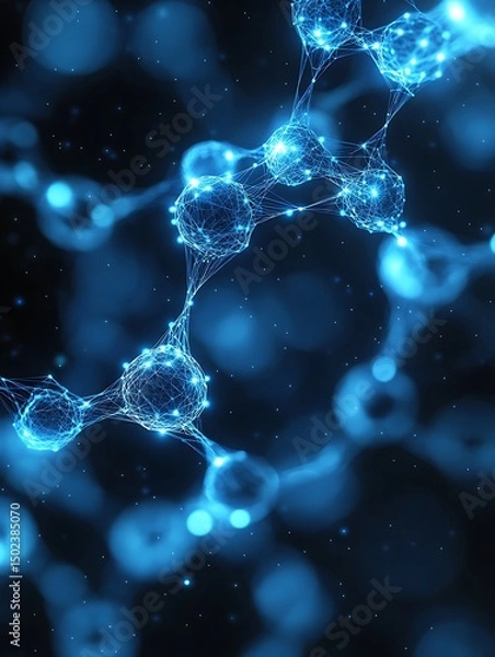 Obraz Abstract molecular structure