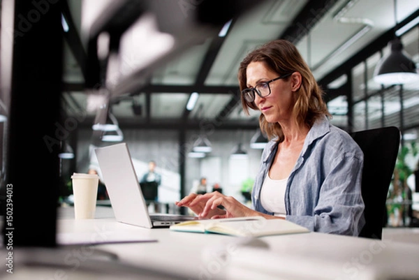 Fototapeta Learning Advisor Hosts Online Course Webinar In A Virtual Classroom