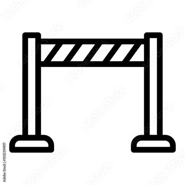 Obraz Police line icon. Vector line icon