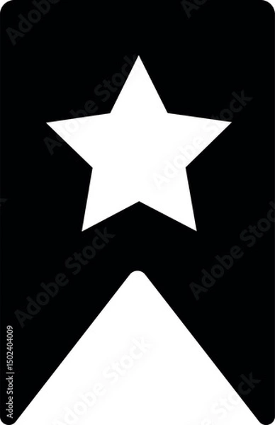 Obraz Bookmark icon vector on white background Art & Illustration