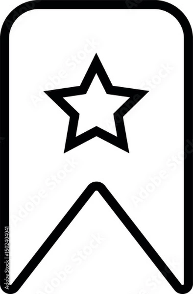Obraz Bookmark icon vector on white background Art & Illustration