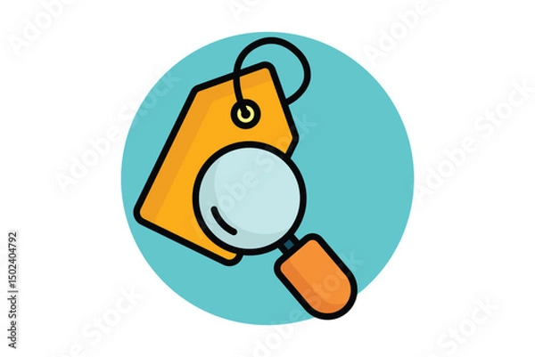 Obraz Discovery icon. colored outline icon style. icon related to brand. business elements vector illustration