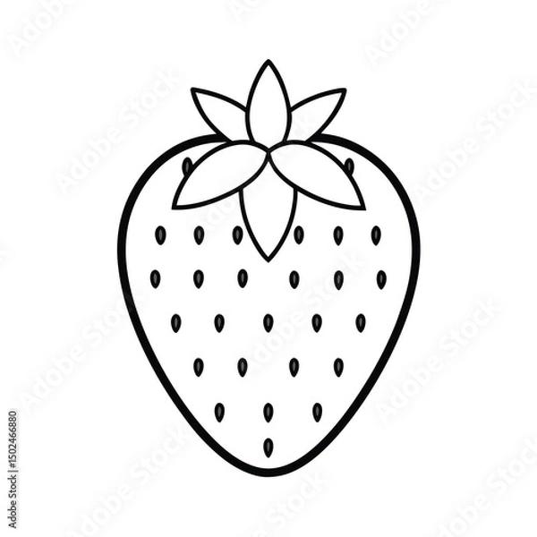 Fototapeta strawberry vector illustration