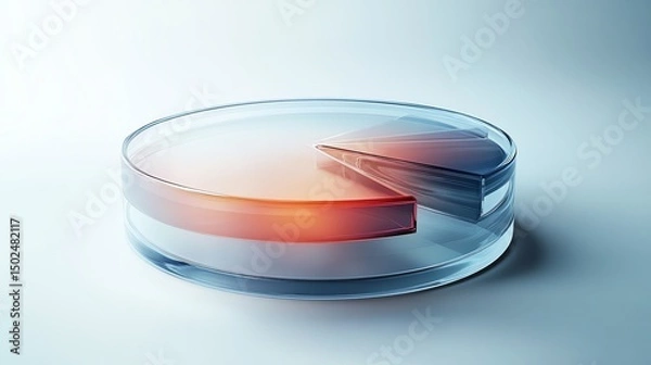 Obraz pie chart on white background